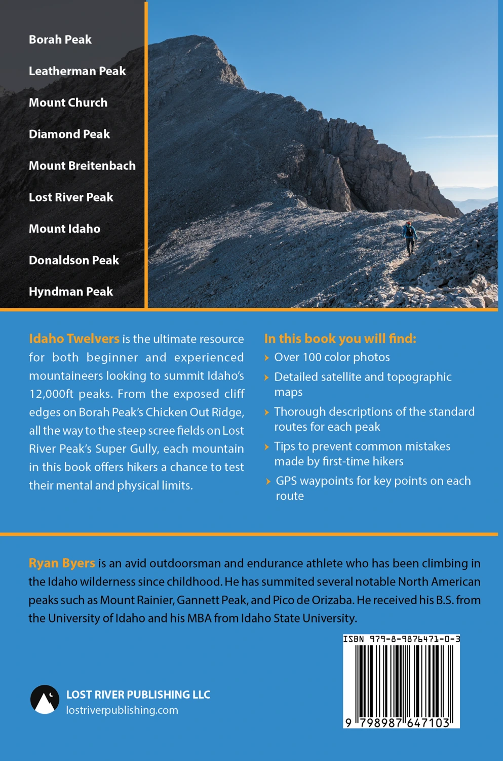 Idaho Twelvers back cover